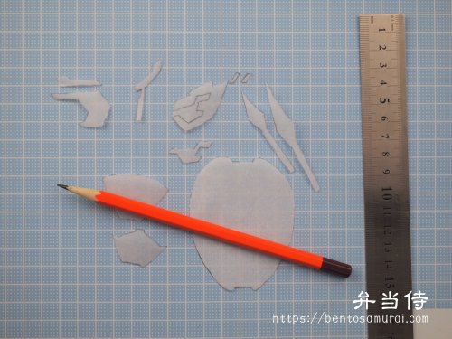 キャラ弁 仮面ライダ ジオウの作り方 型紙を使う簡単レシピ 時短ワザも 初心者向けキャラ弁講師 弁当侍yoshi Bento Samurai